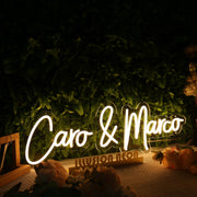 Caro And Marco Yellow Neon Sign