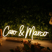 Caro And Marco Yellow Neon Sign