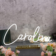 Carolina White Neon Sign