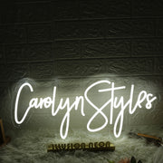 Carolyn Styles White Neon Sign