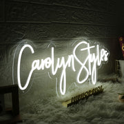 Carolyn Styles White Neon Sign