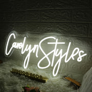 Carolyn Styles White Neon Sign