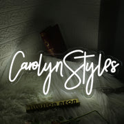 Carolyn Styles White Neon Sign