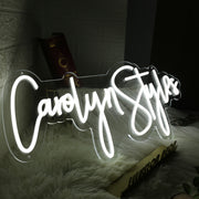 Carolyn Styles White Neon Sign