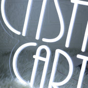 Casa De Carter White Neon Sign