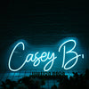 Casey B Blue Neon Sign