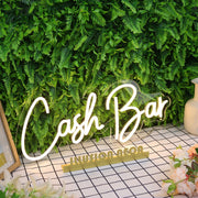 Cash Bar Yellow Neon Sign