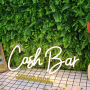 Cash Bar Yellow Neon Sign