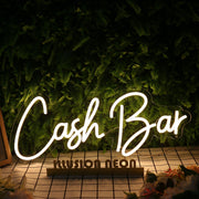 Cash Bar Yellow Neon Sign