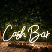 Cash Bar Yellow Neon Sign