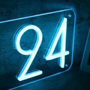 Casino 24 Blue Neon Sign