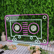 Cassette Tape Neon Sign