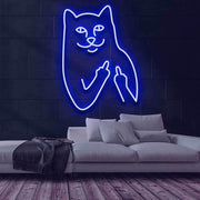 Cat Birdie Neon Sign