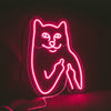 Cat Birdie Neon Sign