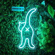 Cat Butt for Cat Lovers Neon Sign