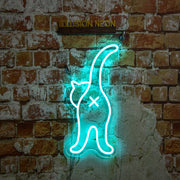 Cat Butt for Cat Lovers Neon Sign