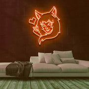 Cat Girl Neon Sign