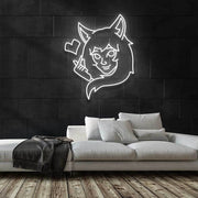 Cat Girl Neon Sign