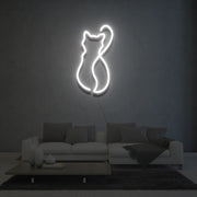 Cat Silhouette Neon Sign Lights Night Lamp Led Neon Sign Light For Home Party