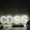 CDSS White Neon Sign