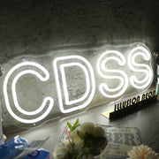 CDSS White Neon Sign