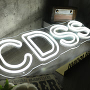 CDSS White Neon Sign