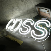 CDSS White Neon Sign