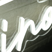 Celestino White Neon Sign