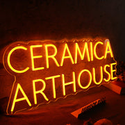 Ceramica Arthouse Orange Neon Sign