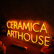 Ceramica Arthouse Orange Neon Sign