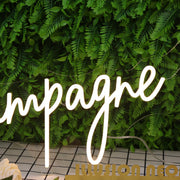 Champagne Sup Yellow Neon Sign