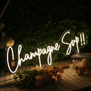 Champagne Sup Yellow Neon Sign