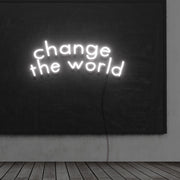 Change The World Neon Sign Lights Night Lamp Led Neon Sign Light For Home Party