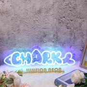 Chark Blue Neon Sign