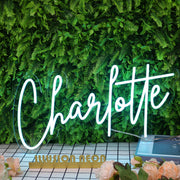 Charlotte Name Neon Sign