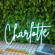 Charlotte Name Neon Sign