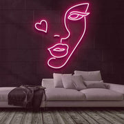 Cheeky Heart Neon Sign