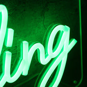 Cheer Leading Green Neon Sign