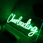 Cheer Leading Green Neon Sign