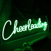 Cheer Leading Green Neon Sign