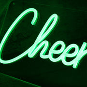 Cheer Leading Green Neon Sign