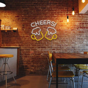 Cheers Glass Neon Sign