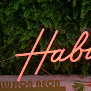 Cheers Habibi Red Neon Sign