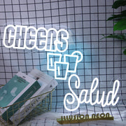 Cheers Salud Neon Sign