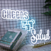 Cheers Salud Neon Sign