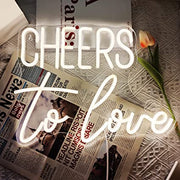 Cheers To Love Neon Sign