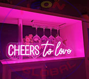 Cheers To Love Neon Sign