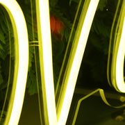 Cheers To Love Yellow Neon Sign