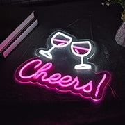 Cheers To Wine Neon Light