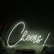 Cheers White LED Custom Neon Sign